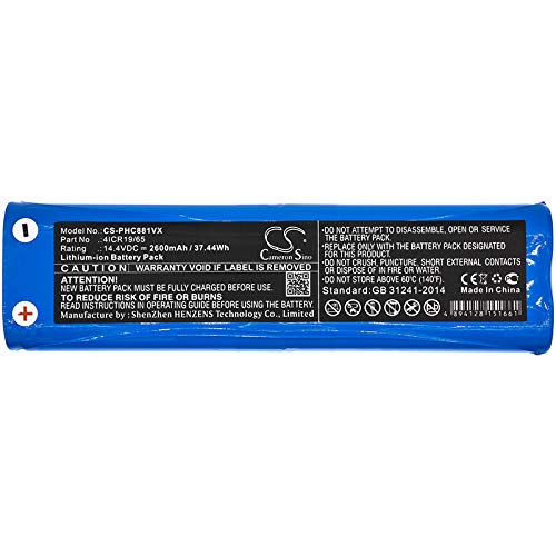 Jiajieshi Replacement Battery Fit For Bissell 1605, 16052, 16058, 16059, 1605A, 1605C, 1605R, 1605W, 1974, 2142 4Icr19/65